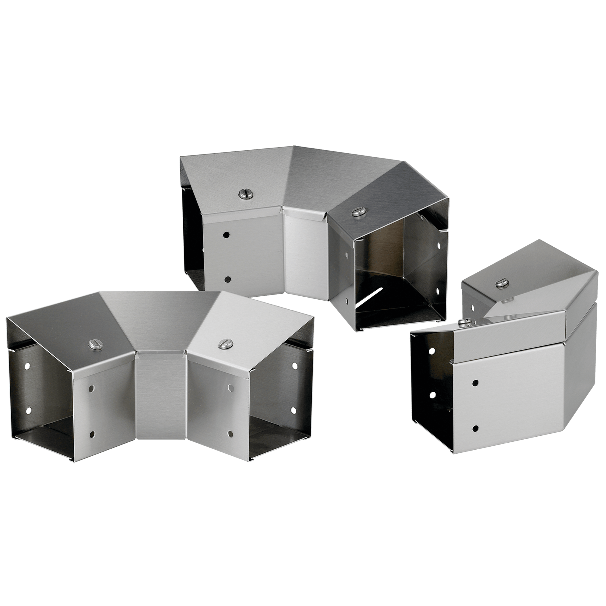 NVENT HOFFMAN - Gomito a 90 gradi CT con profilo sup. incl. all'interno no ling., 4,00x6,00, spazzolato, SS304