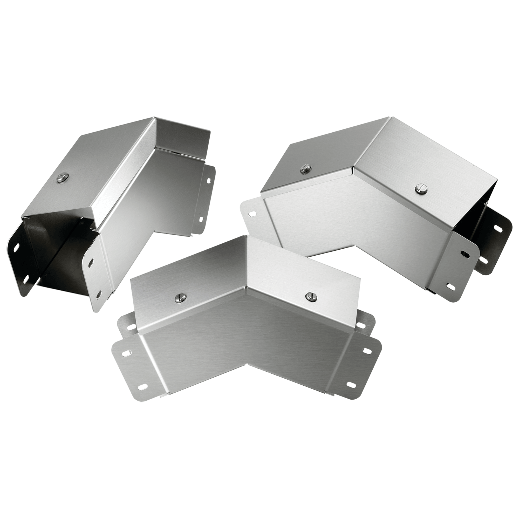NVENT HOFFMAN - Gomito a 45 gradi Clean Tray con profilo esterno inclinato, 6,00x6,00, spazzolato, SS304