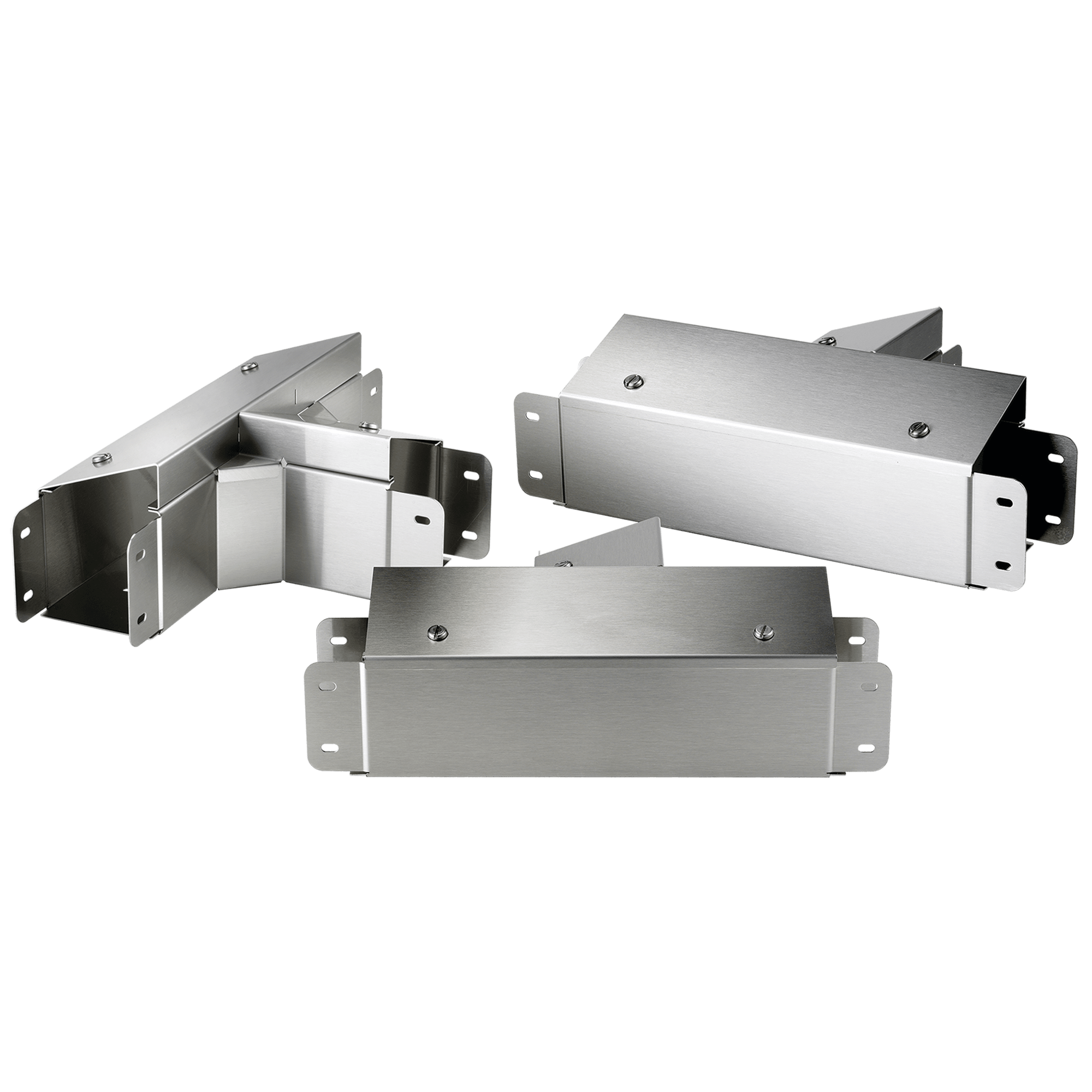 NVENT HOFFMAN - Clean Tray con raccordo a T e profilo superiore incl. a 90 gradi verso l'esterno, 6,00x6,00, spazzolato, SS304