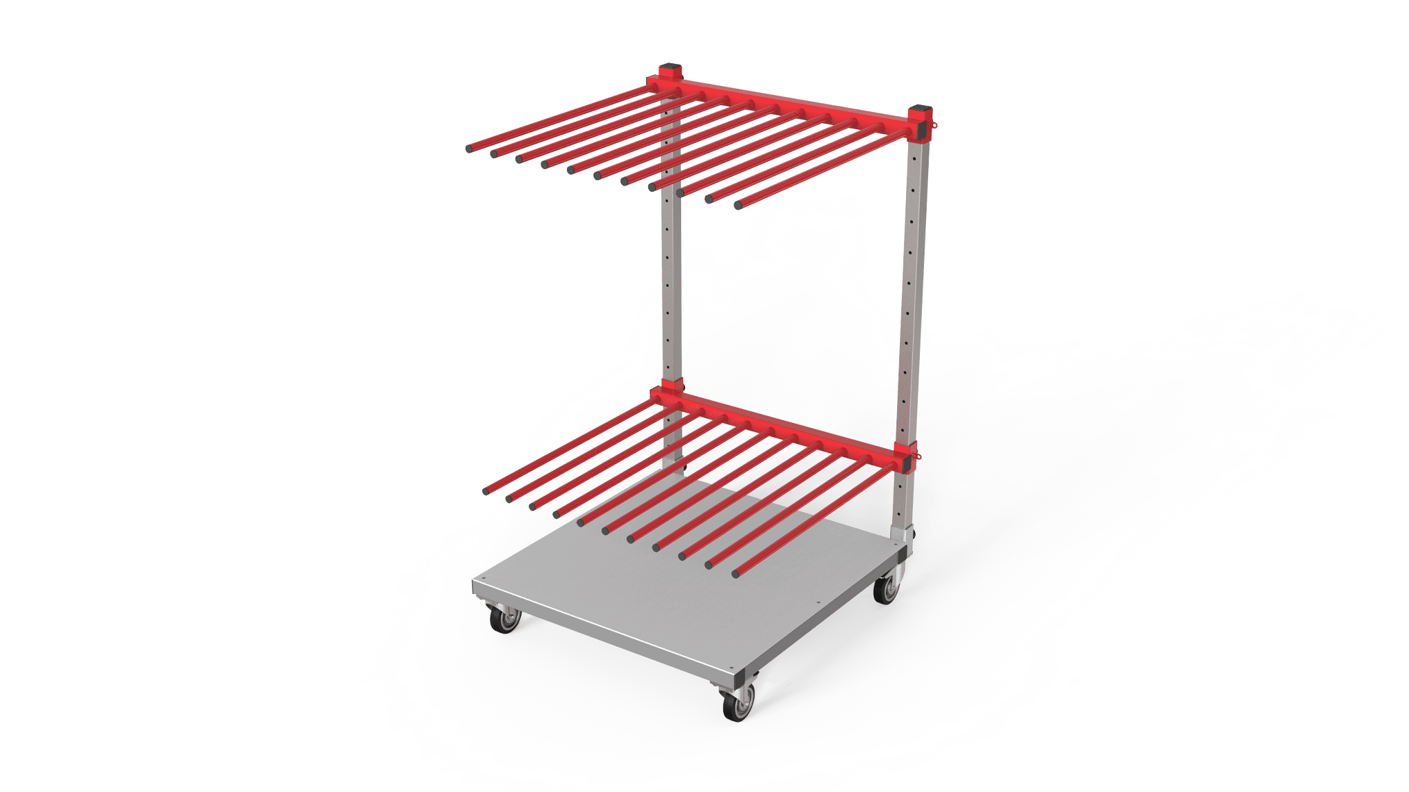 NVENT HOFFMAN - Carrello stoccaggio/trasporto, ETT 1500x1000x1000, grigio grafite, lamiera d'acciaio