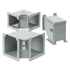 NVENT HOFFMAN - Gomito a 90 gradi per canalina a innesto con apertura esterna, 12,00x6,00, grigio, acciaio dolce