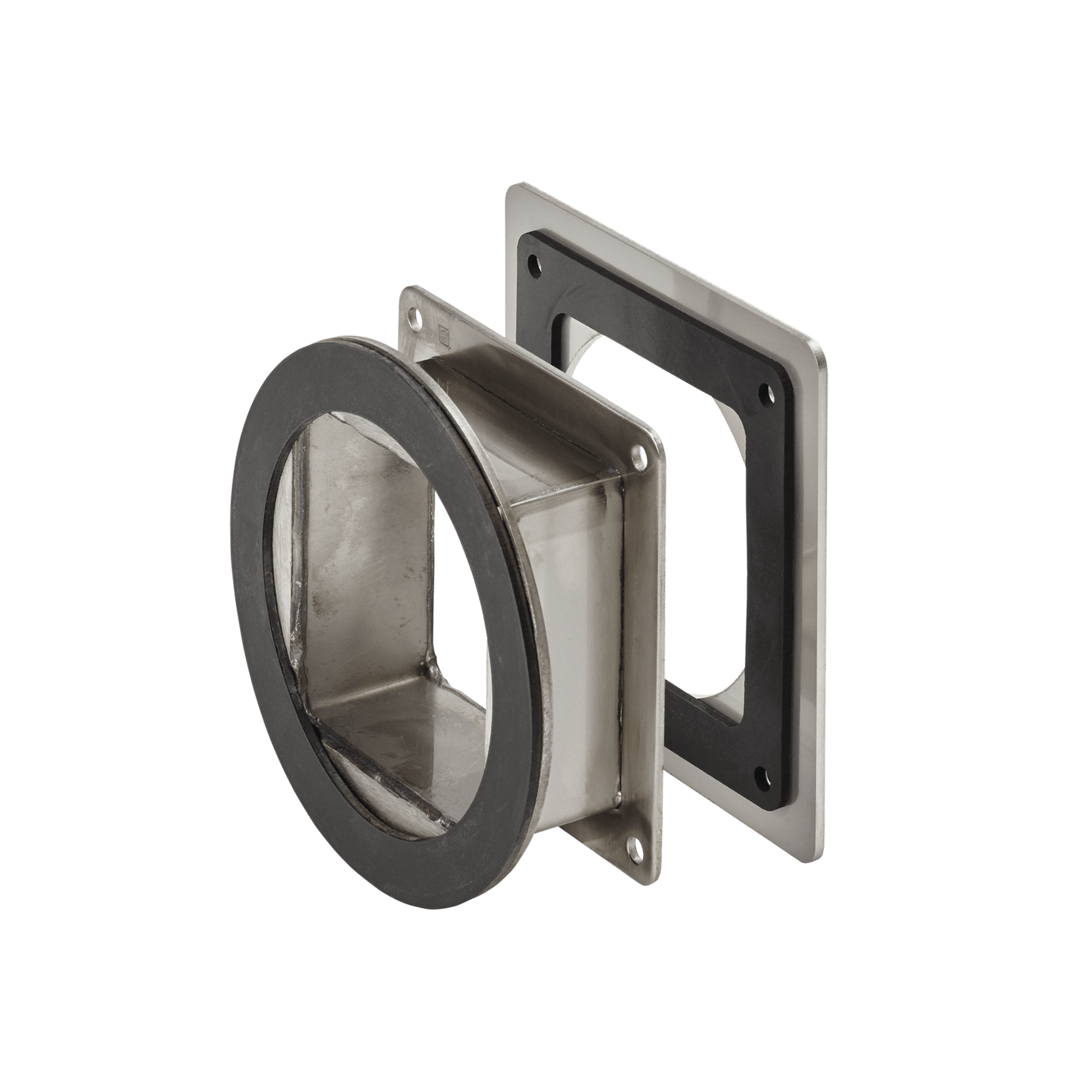 NVENT HOFFMAN - Nipplo girevole passante per canalina, 2,00x2,00, spazzolato, acciaio inox 304