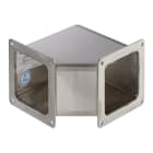 NVENT HOFFMAN - Gomito a 90 gradi passante per canalina, 6,00x6,00, spazzolato, acciaio inox 304