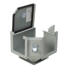 NVENT HOFFMAN - Gomito a 90 gradi con apertura superiore esterna, 8,00x8,00, grigio, acciaio
