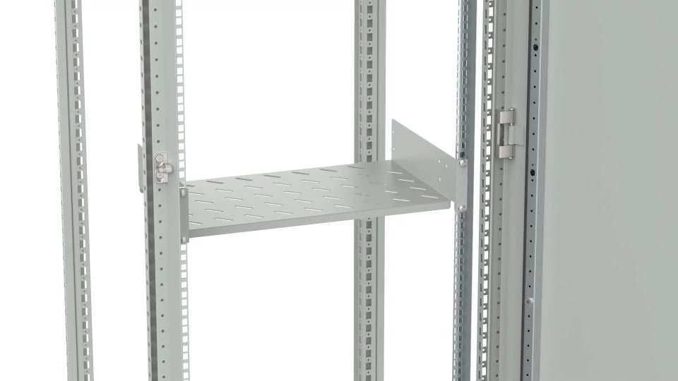 NVENT HOFFMAN - Ripiano a rack con fissaggio frontale, MTR, 2U, 19" (483x500 mm), Acciaio