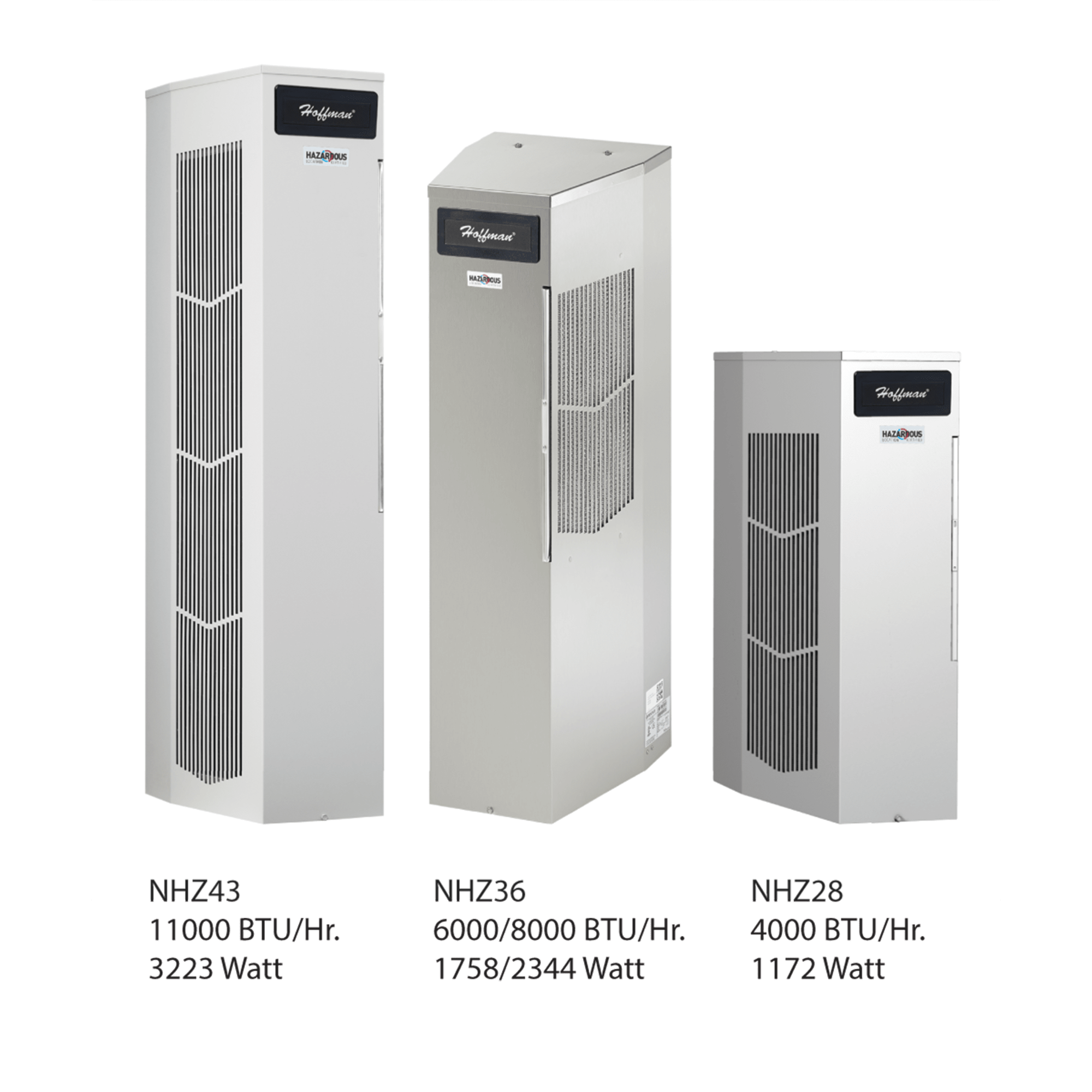 NVENT HOFFMAN - Climatizzatore SpectraCool Narrow per aree pericolose, 8000 BTU 230 V, spazzolato, SS316