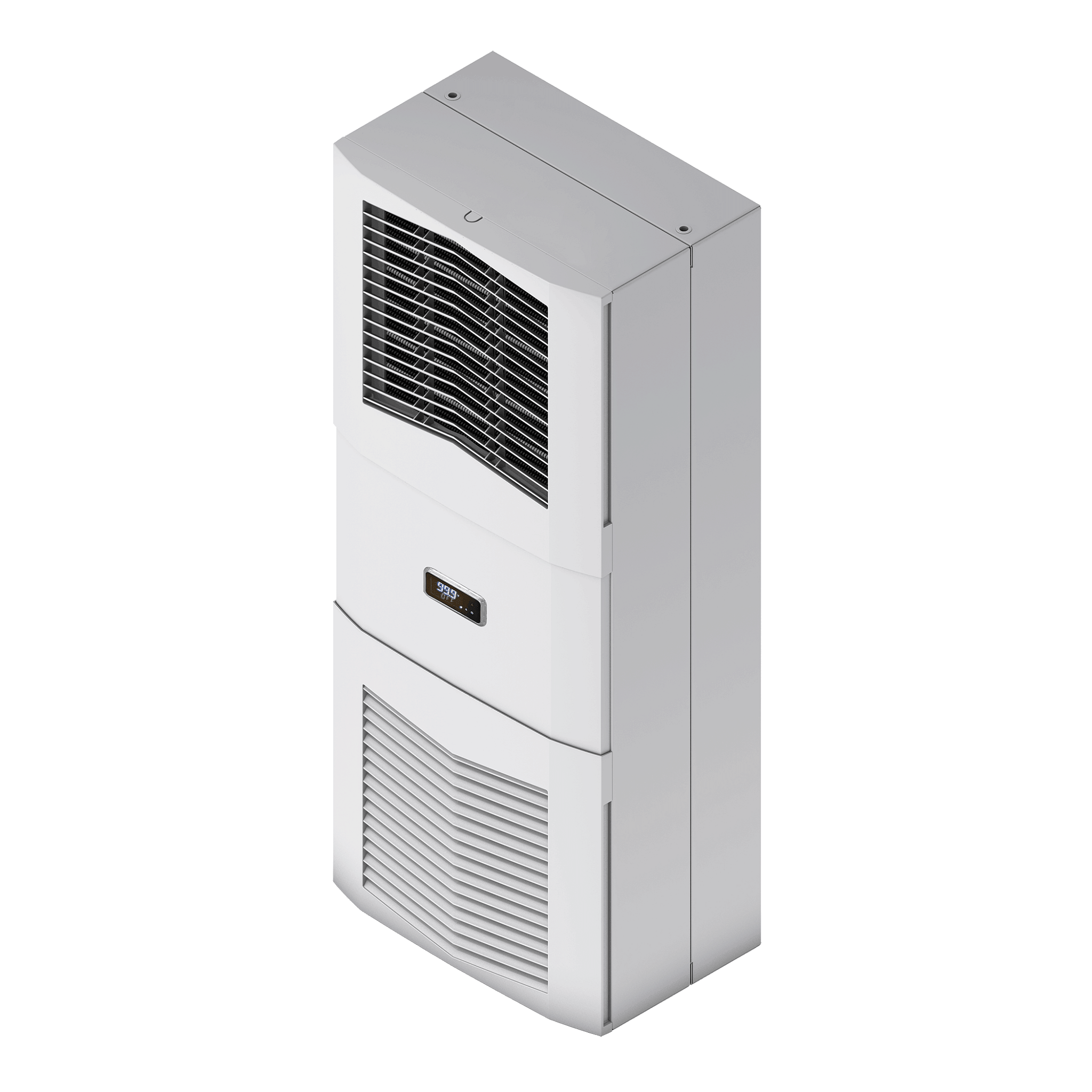 NVENT HOFFMAN - SpectraCool Slim Fit per interni S06, 500 W 230 V C, grigio chiaro, acciaio