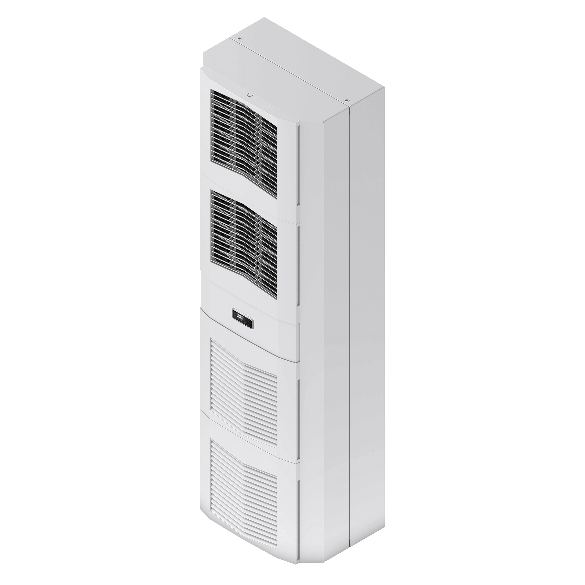NVENT HOFFMAN - SpectraCool Slim Fit per interni S16, 4000 W 460 V C, grigio chiaro, acciaio
