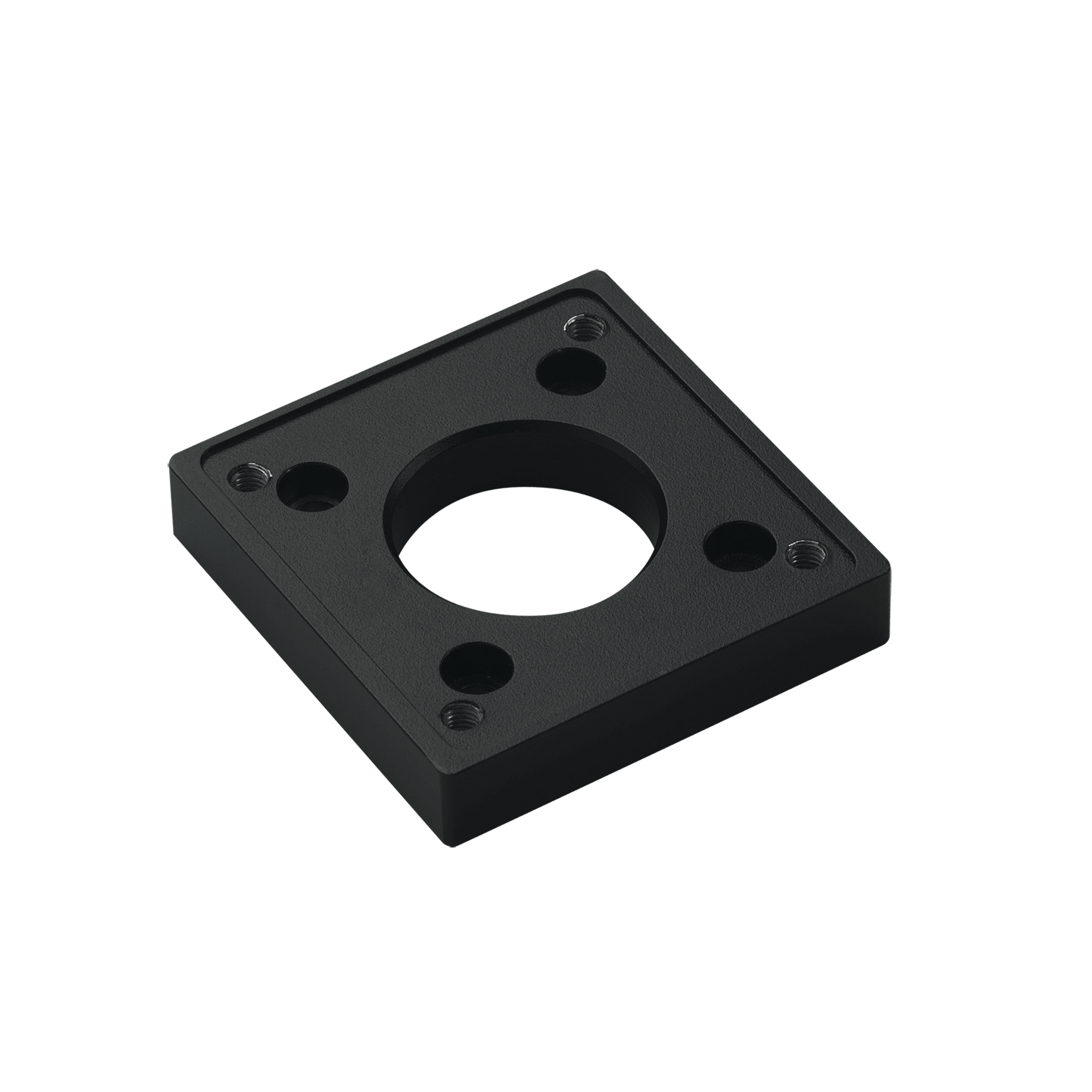 NVENT HOFFMAN - Syspend 281-Max Adattatore a flangia per tubo tondo 80x80x15 mm, Nero, Alluminio