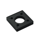 NVENT HOFFMAN - Syspend 281-Max Adattatore a flangia per tubo tondo 80x80x15 mm, Nero, Alluminio