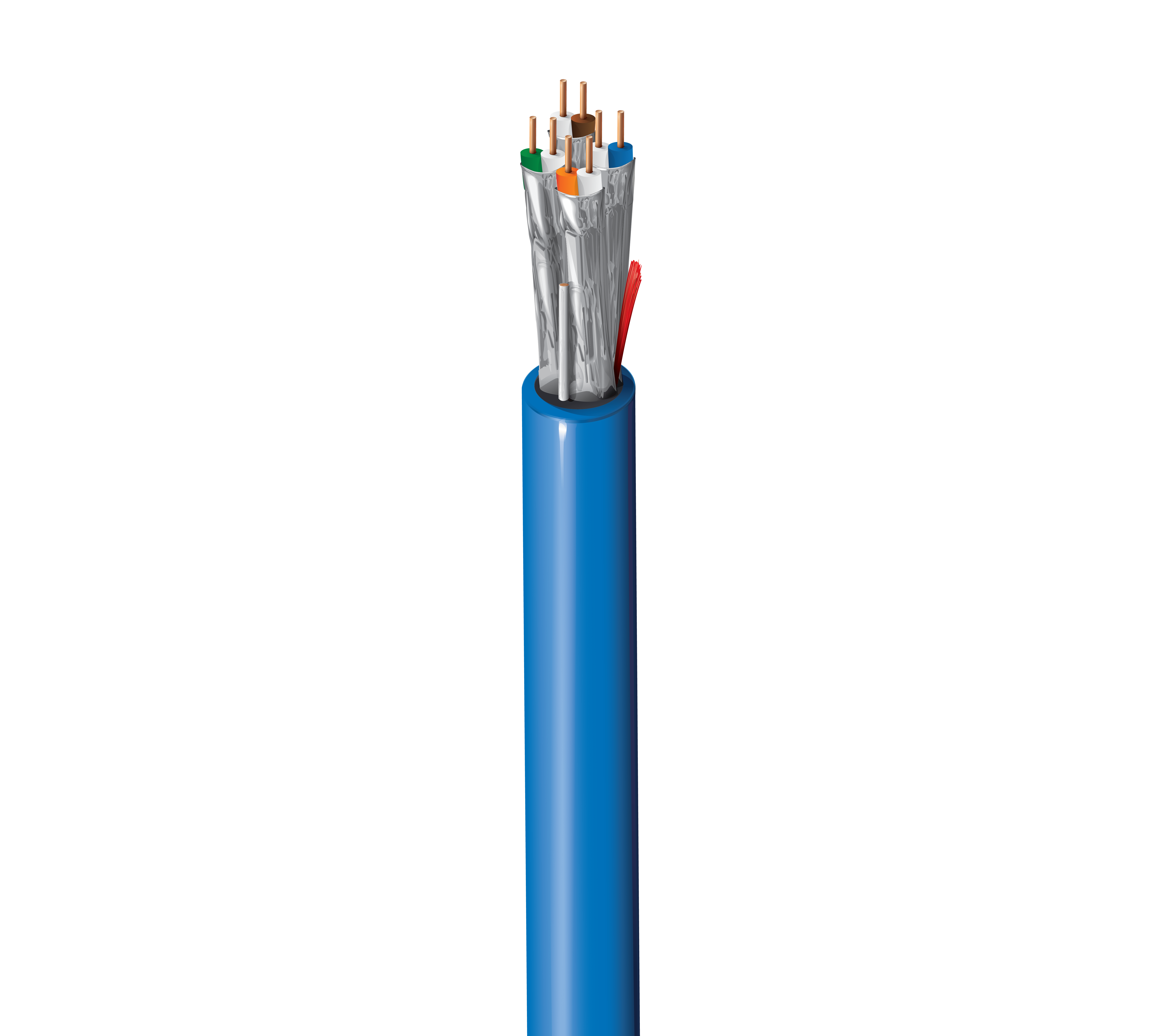 ELPACK - 10GX SHIELDED U/FTP CAT6A LSZH CCA BLU