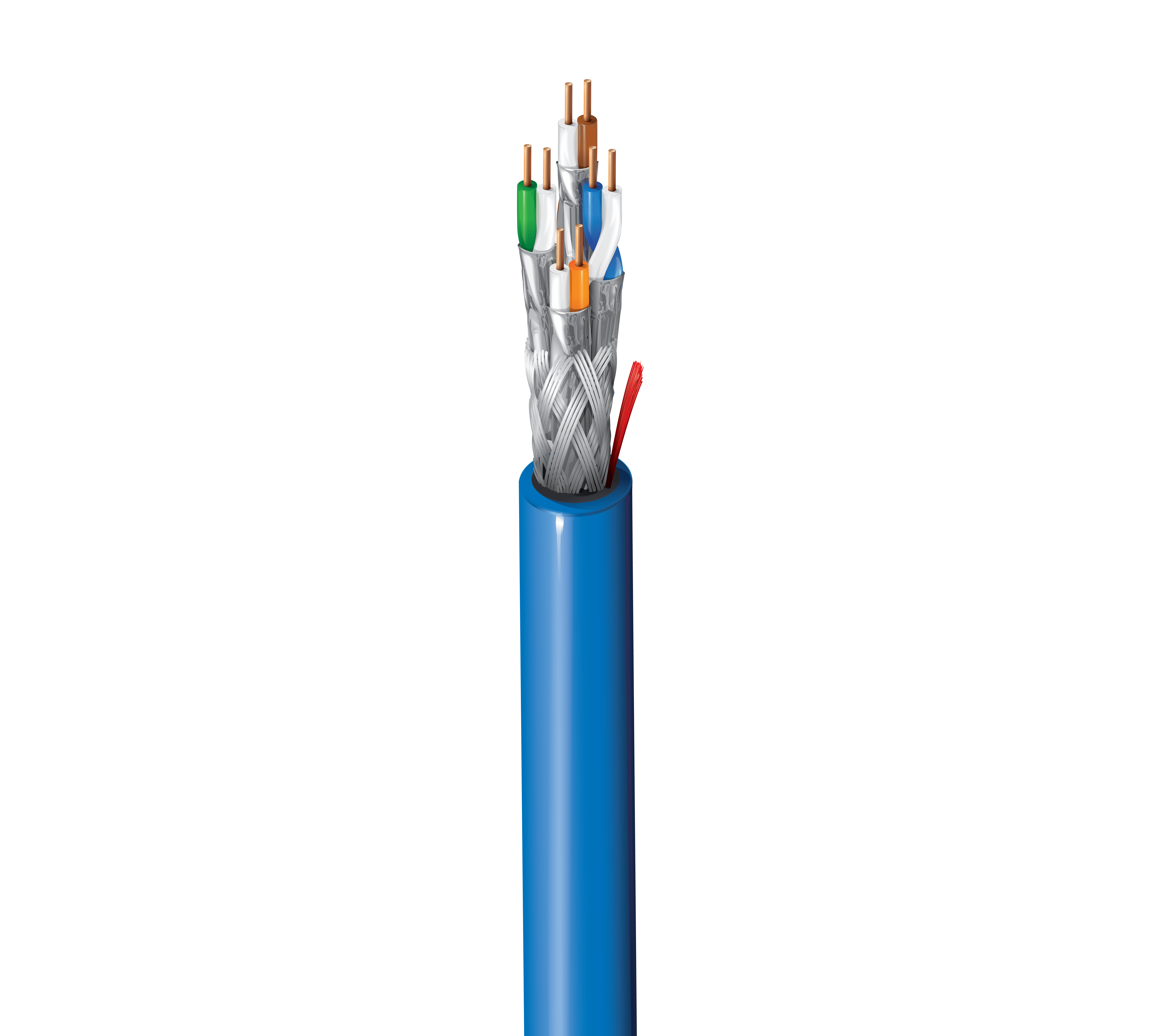 ELPACK - CAT7+ S/FTP 2X4 AWG23 INDOOR B2CA BLU