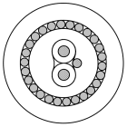 ELPACK - CAVO 1COPPIA 16 AWG SCHERM LSZH ECA ARMA 8719LS.001500