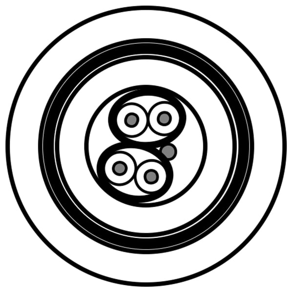 ELPACK - CAVO COMPUTER 2 CP SCHERM/COPPIA 22AWG A 8723LS.00500