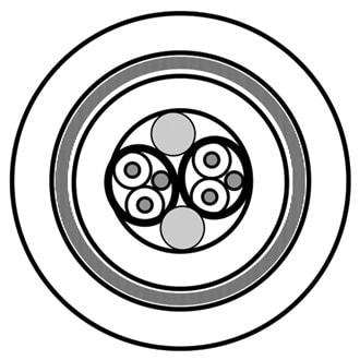 ELPACK - CAV RS232/422 2CP SCH/COPPIA 24AWG LSZH 9729LS.00500
