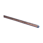 NVENT ERICO - Picchetto di terra ramato, appuntito, diametro 1/2", lunghezza 7' (2,1m), resistenza 10 milioni ohm, peso 4,6 lb (2,11 kg) - EARTH ROD, CU BOND, POINT, 12,7mm x 2,1m, 254