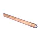 NVENT ERICO - Picchetto di terra ramato filettato diametro 3/4" lunghezza 10' (3m) 10 mil 22,1 lb (10 kg) Earthrod in rame con collegamento in rame, filettatura 25,4mm x 3,05m, 254 mil.