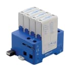 NVENT ERICO - Protezione sovratensioni guida DIN DT1 classe I+II, 12,5 kA, mod. 4+0, 240 V DIVERTEr, TYPE 1, 300V, 4.
