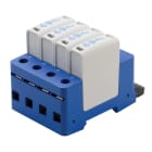 NVENT ERICO - Protezione sovratensioni guida DIN avanzata EDT2 classe II, mod. 3+1, 240 V ENHANCED DIVERTER, TYPE 2, 300V, 3 1.