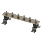 NVENT ERICO - Barra messa a terra elettrica stagnata 6 vie 400 mm - 6-WAY TINNED EARTH BAR