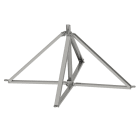 NVENT ERICO - Supporto per palo, 1.240 mm x 600 mm x 860 mm, Stand con asta a 4 gambe da 1 metro.