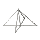 NVENT ERICO - Supporto per palo, 1.730 mm x 900 mm x 1.205 mm, Stand a 4 gambe, altezza 1.5 metri.