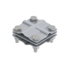 NVENT ERICO - Morsetto di messa a terra in acciaio inossidabile, 8-10 mm Solid, 35-50 mm² A trefoli, per nastro o asta.