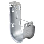 NVENT CADDY - Supporto per flangia da fissare a martello, diametro 33,3 mm, per Cat HP J nVent CADDY, con clip per flangia da 3-8 mm.