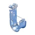 NVENT CADDY - Supp. a Cat HP J con clip per fissaggio a martello, girevole, per diametri da 3 a 8 mm, lunghezza 50 mm, con supporto per putrelle Hamon F CL, SW, 50mm per diametri da 3 a 6mm.