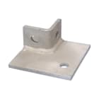 NVENT CADDY - Piastra base per colonna angolare con 2 fori, dimensioni 100x100x40 mm, angolo correttore 1-1.