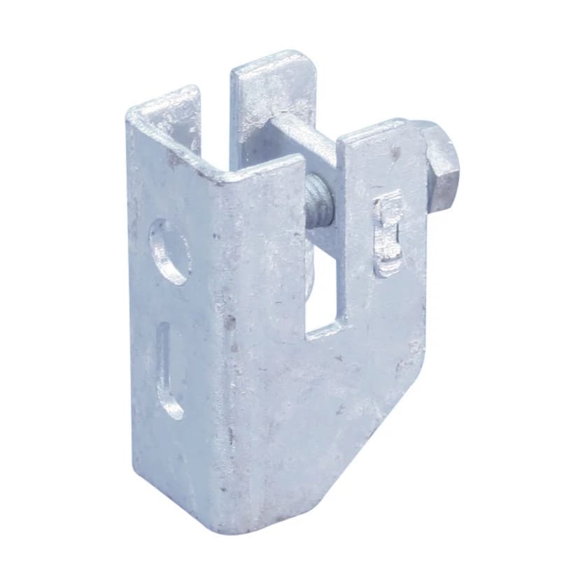 NVENT ERICO - Morsetto di supporto per nastro, fissaggio a muro, in rame, nuda, Tape Support Clamp, Wall Mount, Copper, Bar.