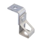 NVENT CADDY - Staffa angolata per barra filettata, 7mm foro passante e M8 filettato, installazione rapida e sicura.