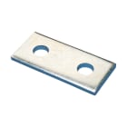 NVENT CADDY - Staffa piatta a due fori in acciaio resistente, HD 83mm con vite M10 inclusa.