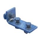 NVENT CADDY - Staffa angolare corta a 3 fori in acciaio zincato, dimensioni 103x42 mm con vite M10.