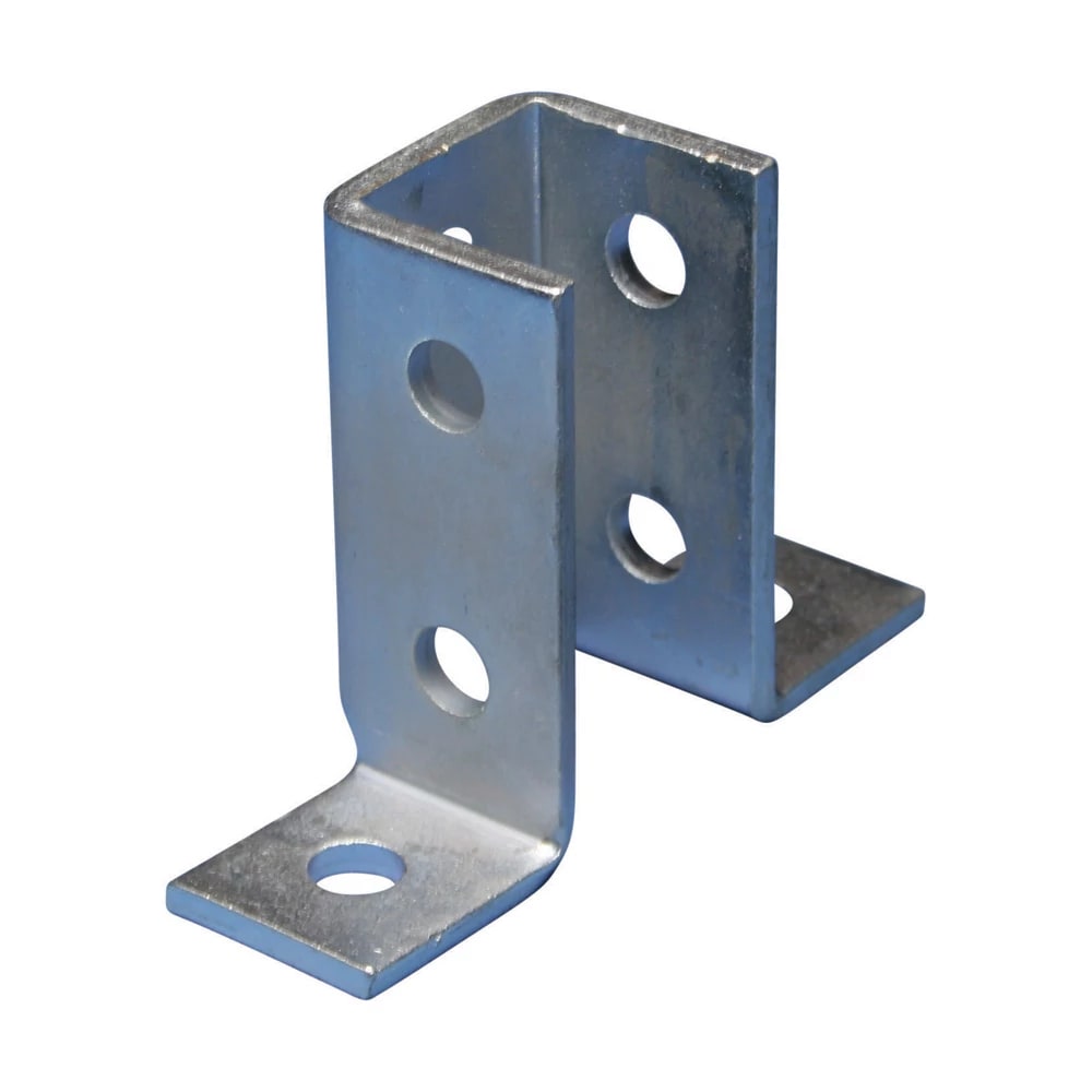 NVENT CADDY - Staffa di giunzione a cannoncino, 8 fori, 3 vie, HD, 43x140x102 mm, M10 Vite, 8 H.DOU.CORNER CONN, 3-WAY, HD, 43x140x102 mm.