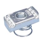 NVENT CADDY - Dado con molla per profilati strutturali Tipo C, in Acciaio zincato, dimensione M6.