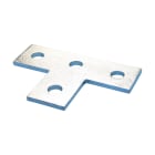 NVENT CADDY - Piastra rinforzo piatta a quattro fori, acciaio HD, 138mm x 90mm FOUR H flat tee plate, ST, HD, 138mm x 90mm.