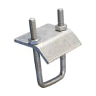 NVENT CADDY - Morsa per fissaggio a U per profili strutturali in acciaio zincato a caldo, disponibile nei modelli A, C e CC.