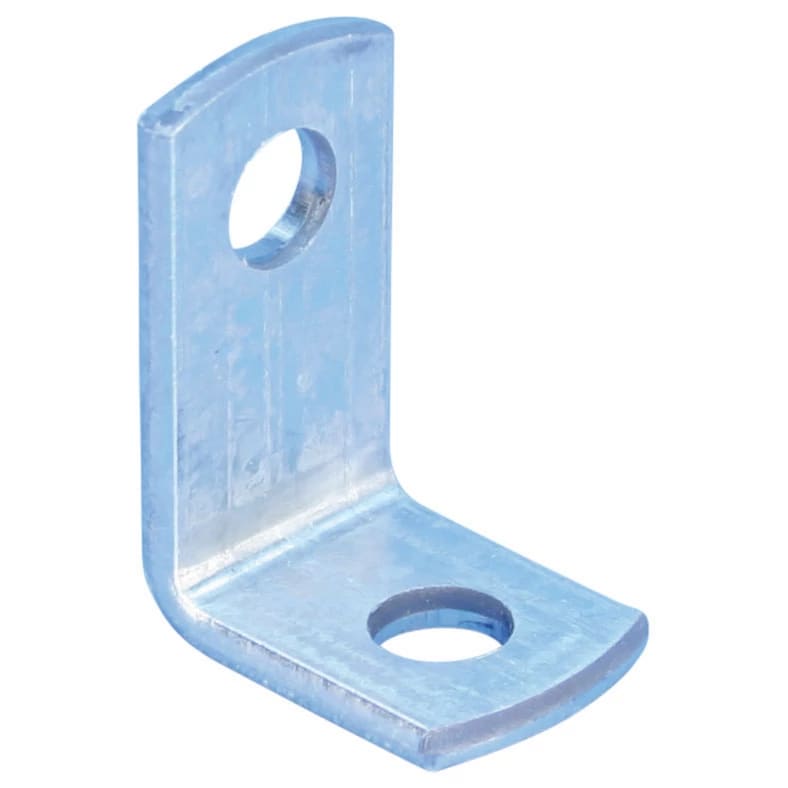 NVENT CADDY - Staffa angolare in acciaio con foro da 11 mm, ideale per supporti verticali e orizzontali.