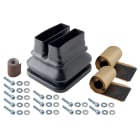 NVENT ERIFLEX - Pressacavi IP55 FleXbus con doppio ingresso, dimensioni 176 mm x 157 mm x 152 mm, adatto per cavi da 2 a 1810mm2.