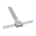 NVENT ERIFLEX - Morsetto per barre scanalate in acciaio rinforzato BC 80mm, larghezza barra collettrice.