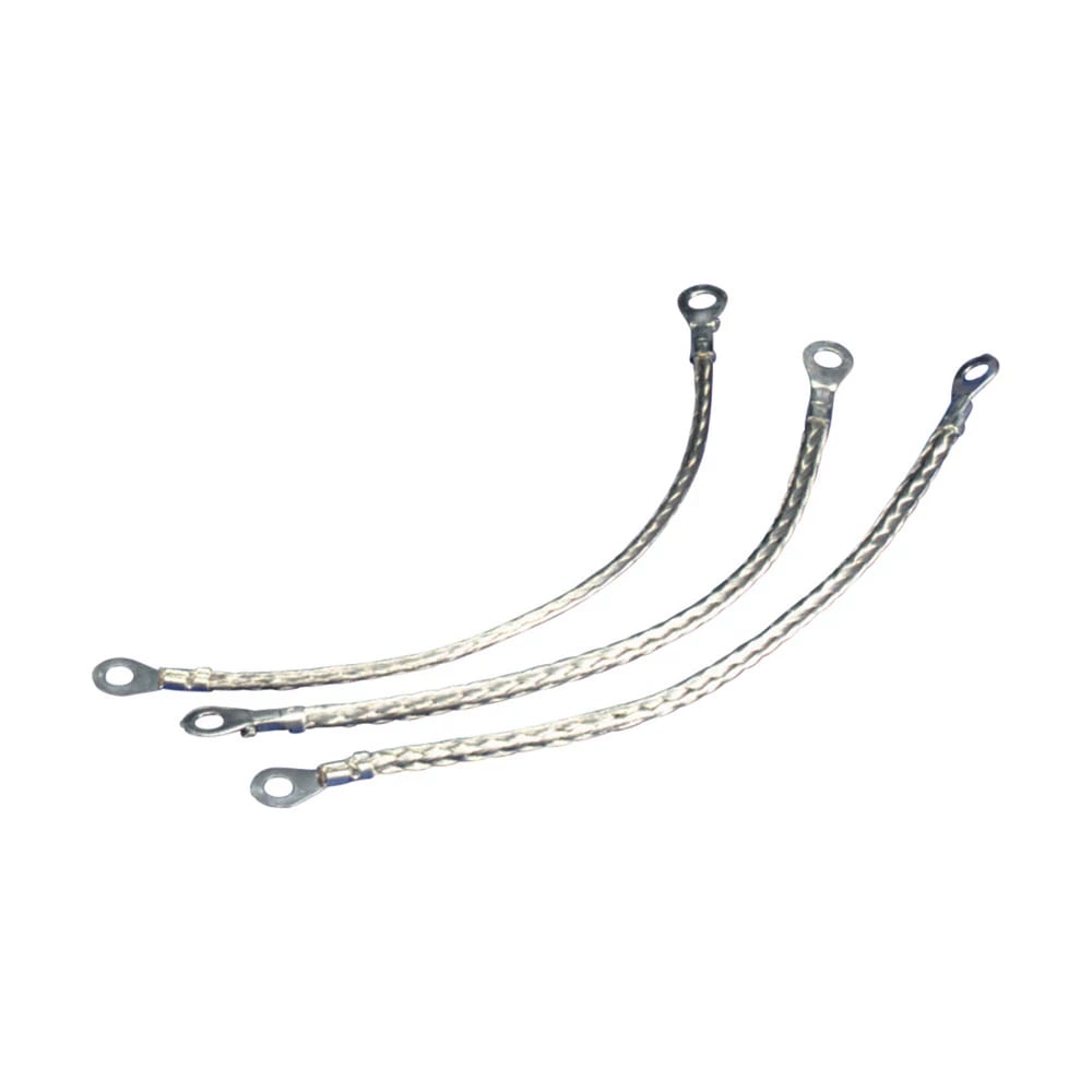 NVENT ERIFLEX - Treccia di messa a terra e collegamento a massa, 6 mm2, 150 mm, prefabbricata tonda BJ 6-150S.