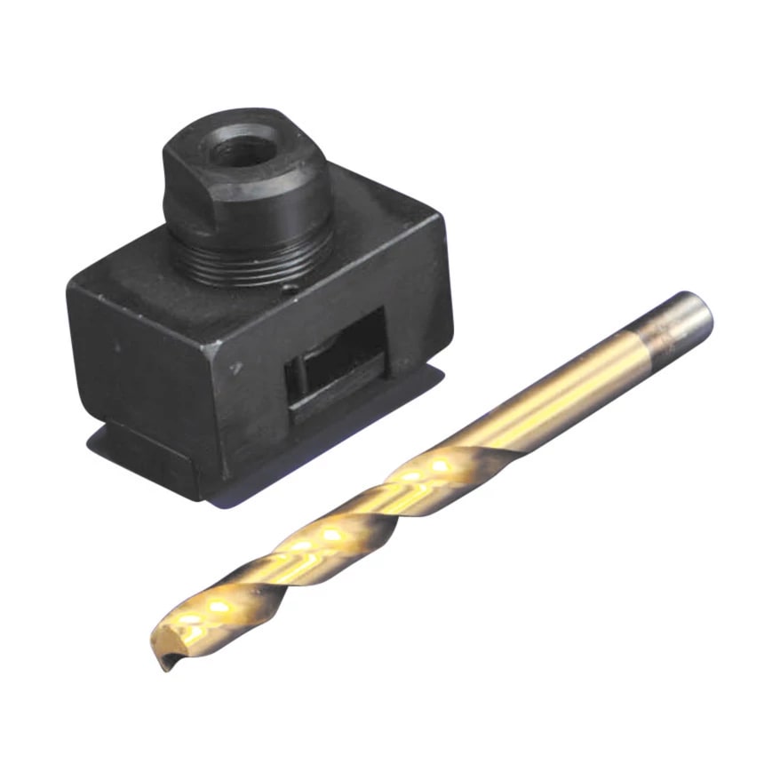 NVENT ERIFLEX - Utensile di crimpatura e foratura BD, guida per crimpatura e foratura di cavi piatti da 16mm² con punta di perforazione da 6,5mm.