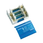 NVENT ERIFLEX - Distributore di potenza quadripolare 100/125A con 1 cavo lato linea e 14 connessioni lato carico, ripartitore quadripolare TD 100/125 con 14 uscite.