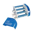 NVENT ERIFLEX - Distributore di potenza quadripolare da 400 A con 1 cavo sul lato linea e 14 connessioni sul lato carico, ripartitore quadripolare da 250-400 A con 14 uscite.