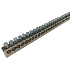 NVENT ERIFLEX - Morsettiera di terra e neutro, ottone nichelato, 130 connessioni, 130 uscite.