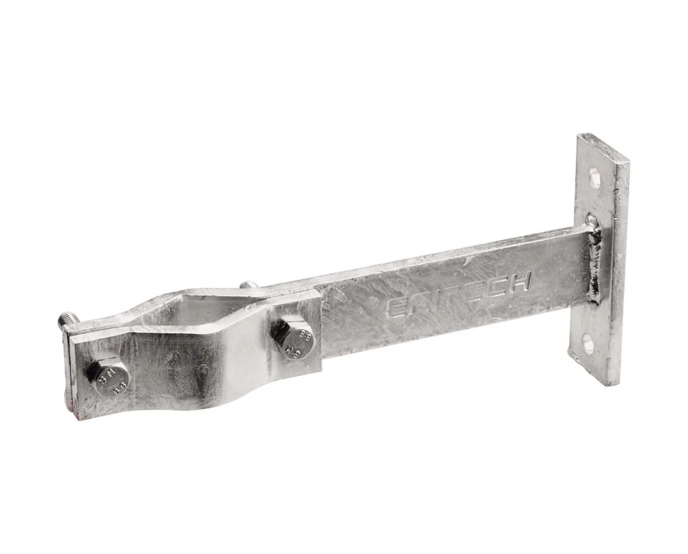 NVENT ERICO - Supporto palo in acciaio zincato, dimensioni 280 mm x 40 mm x 120 mm, per mast support.