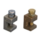 NVENT ERICO - Fermo per traversa di serramento in alluminio, spessore max bordo flangia 13 mm, GLAZING BAR HOLDFAST.