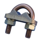 NVENT ERICO - Morsetto per picchetto di terra, bullone a U, diametro 1" e 25 mm, codice #8, lunghezza 25M.