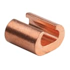 NVENT ERICO - Crimp connector for copper grounding, 25-16 mm2, with 16 mm2 wire strands.